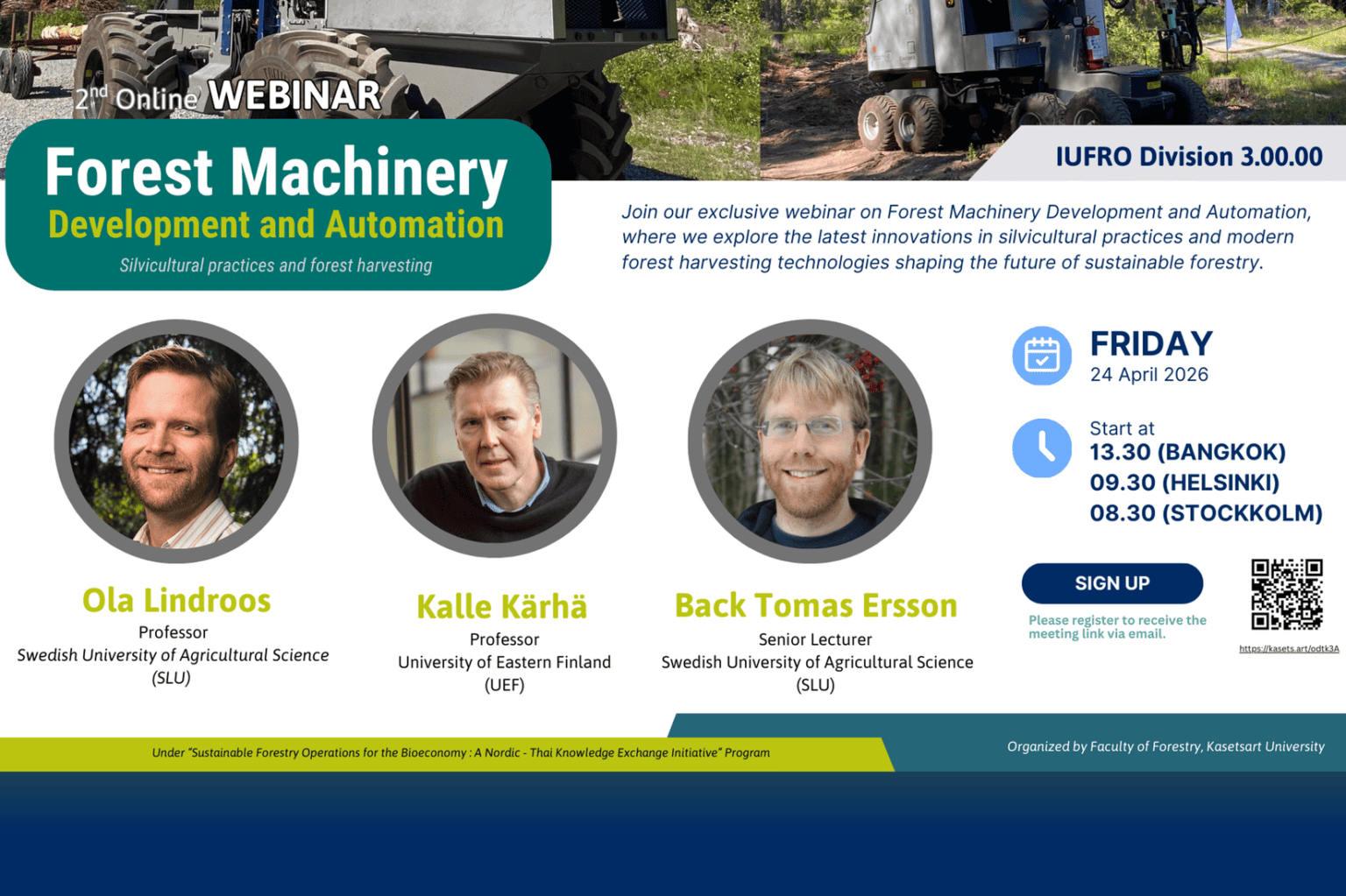 Webinar Series “Sustainable Forestry Operations for the Bioeconomy ...